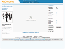 Tablet Screenshot of mydevjobs.com